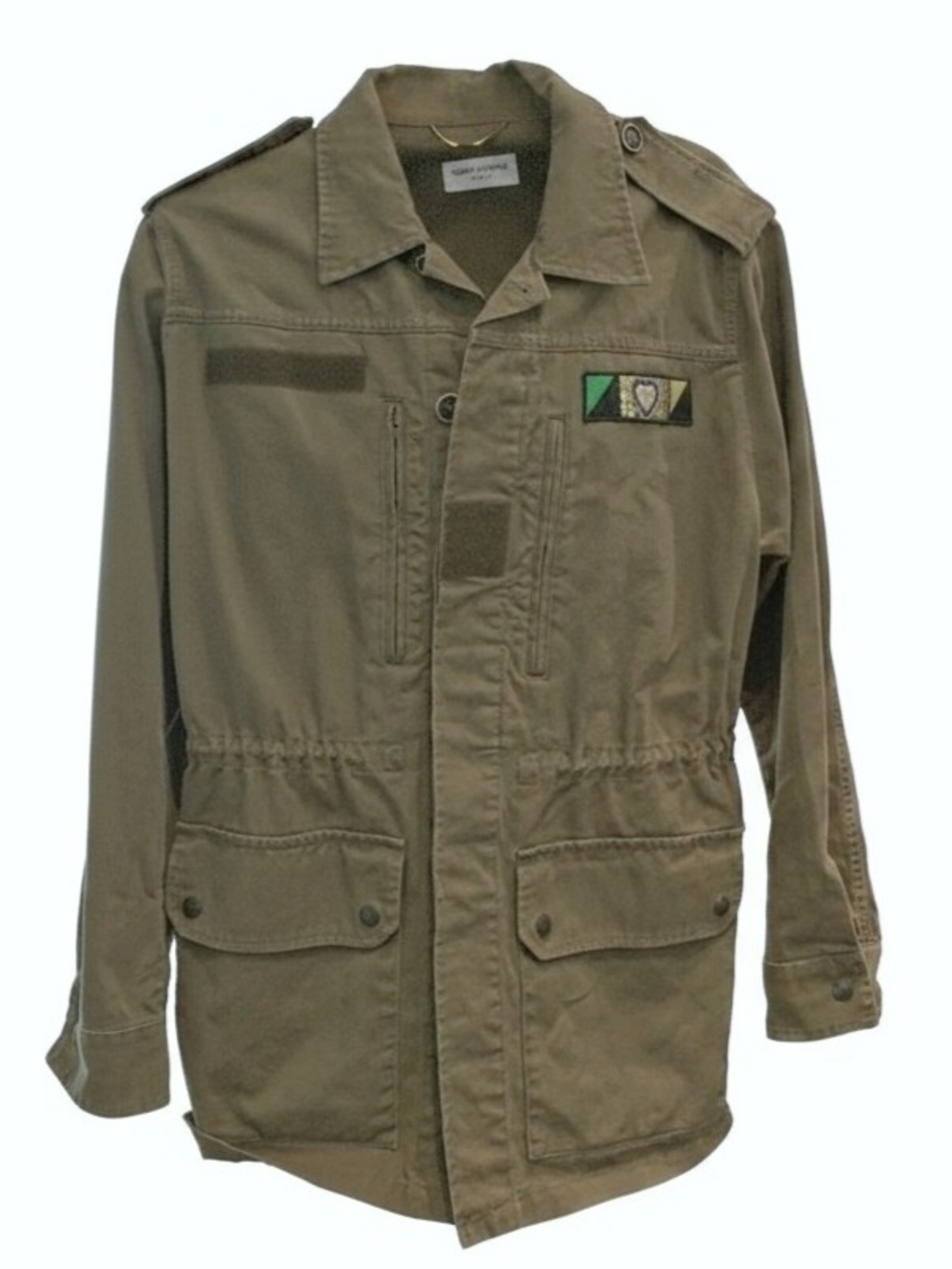 Saint Laurent Olive Green Military Field Jacket